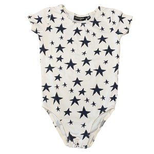 ROCK YOUR BABY Girls Stars Leotard 2-4 2T 3T 4T S Small Toddler Star Bodysuit